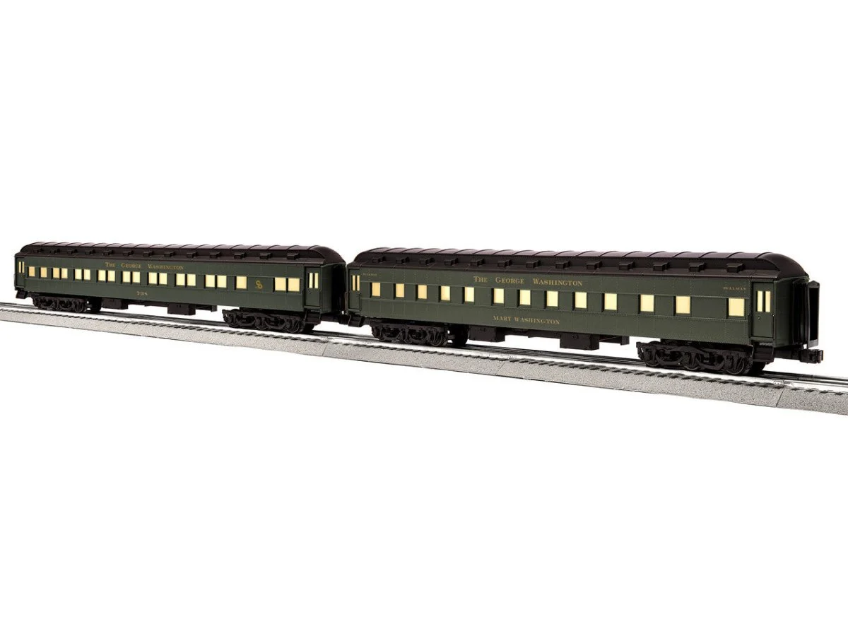 Lionel O Scale George Washington 18" Passenger Car 2-Pack B - 2427020