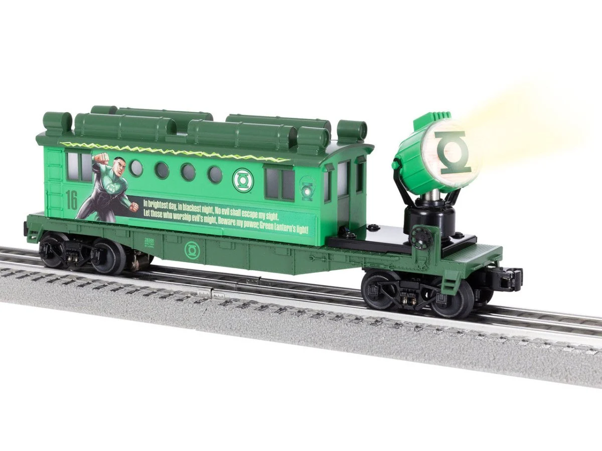 Lionel O Scale Green Lantern Power Ring Searchlight Caboose - 2428300