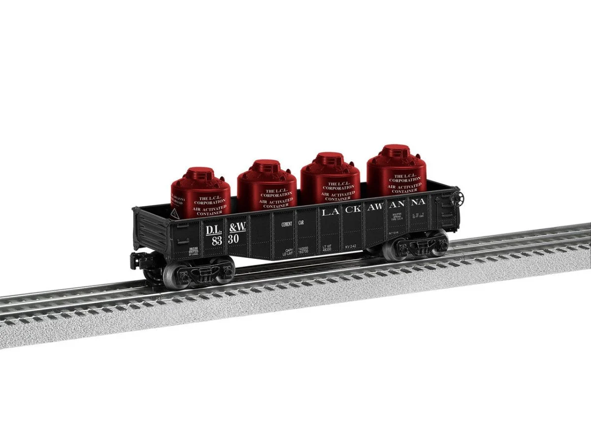 Lionel O Scale Lackawanna Gondola with Canister Load - 2428330