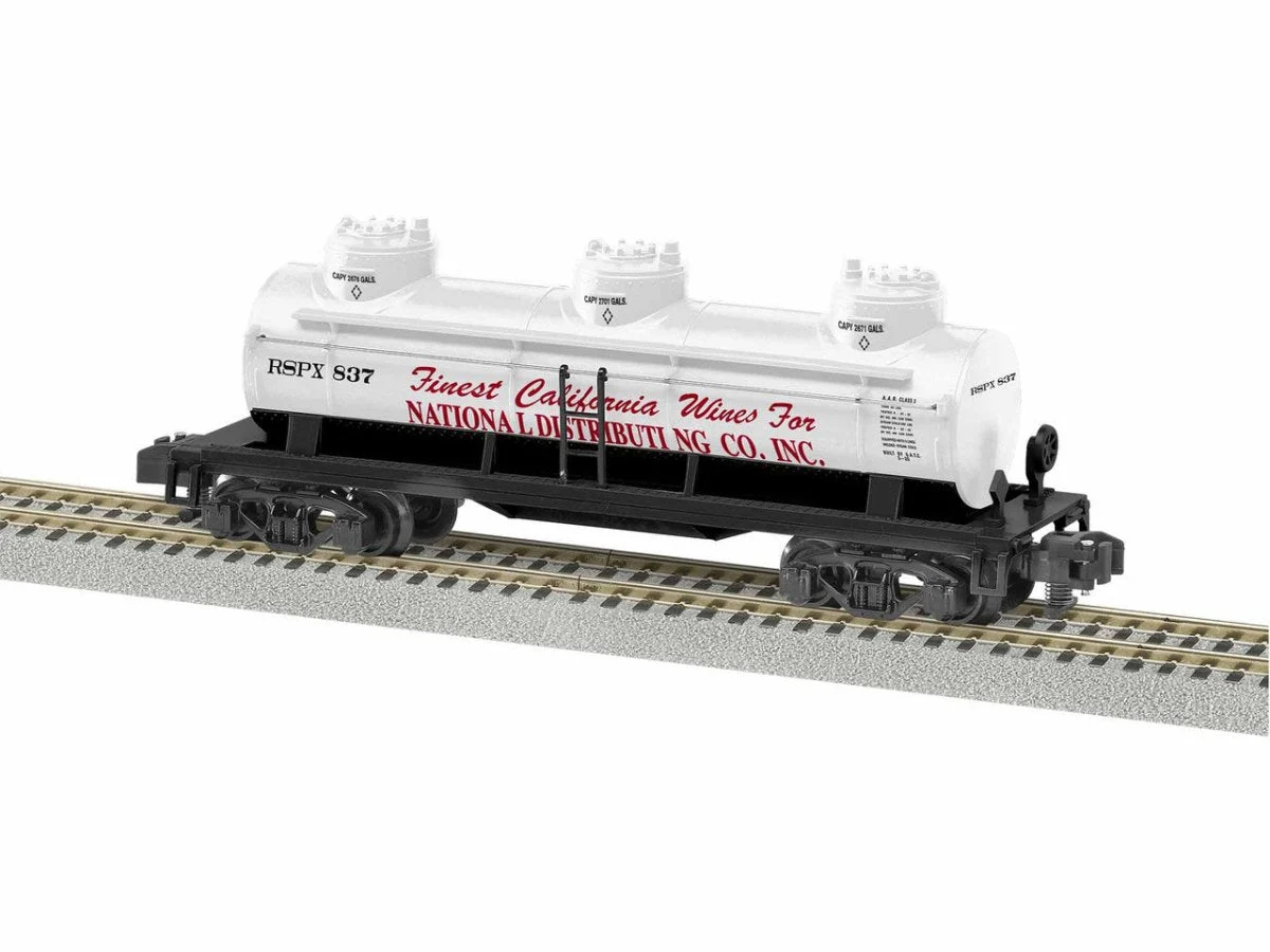 Lionel S Scale National Distributing 3 Dome Tankcar #837 - 1919292