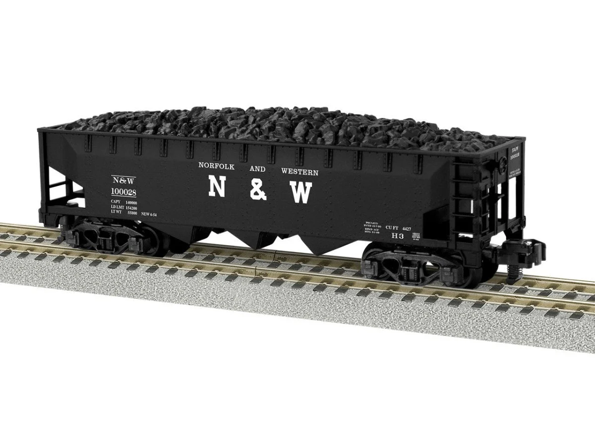 Lionel S Scale Norfolk & Western 3 Bay Hopper #100028 - 2219312