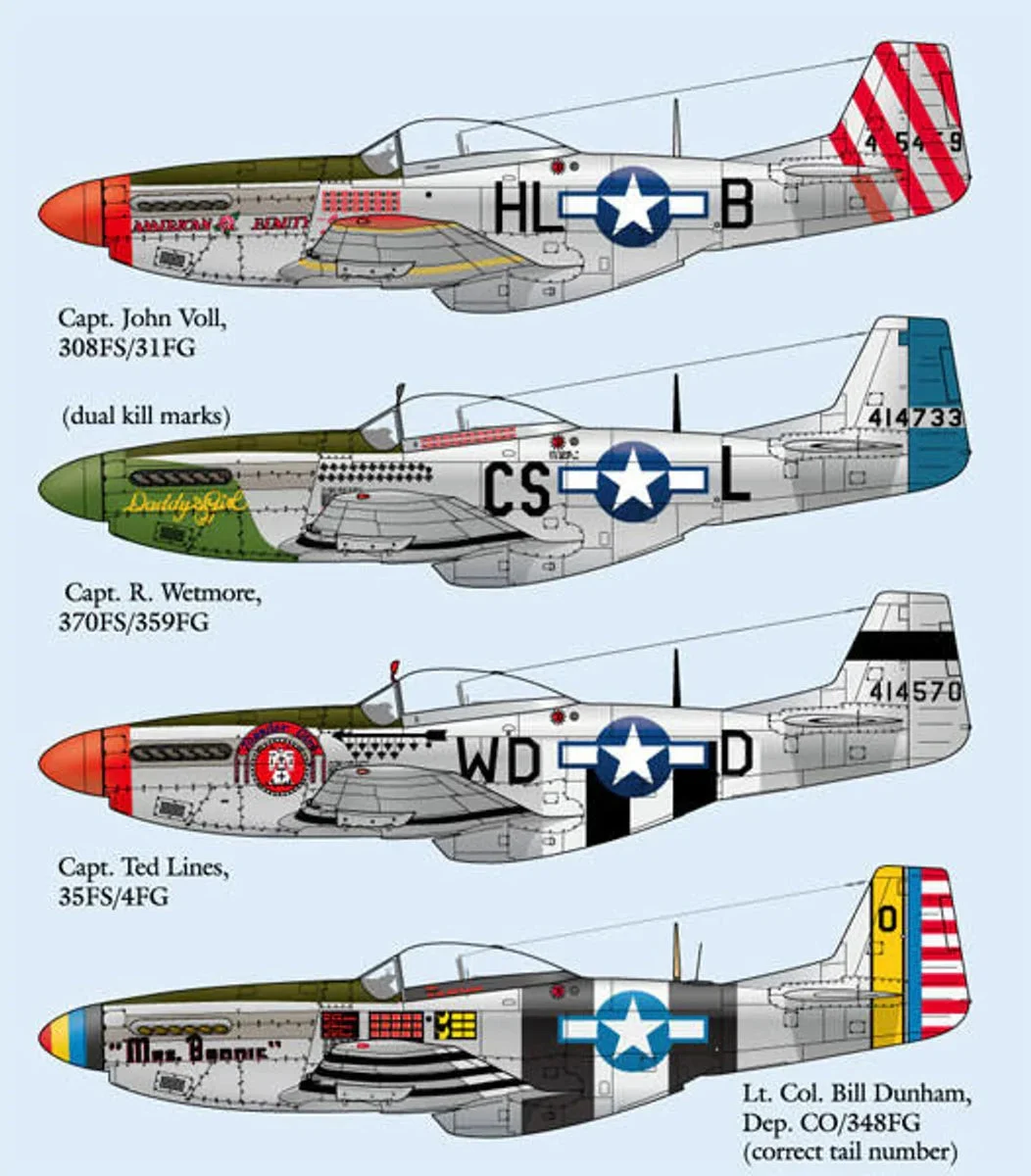 1/48 Lifelike Decals P-51 Mustang p-1