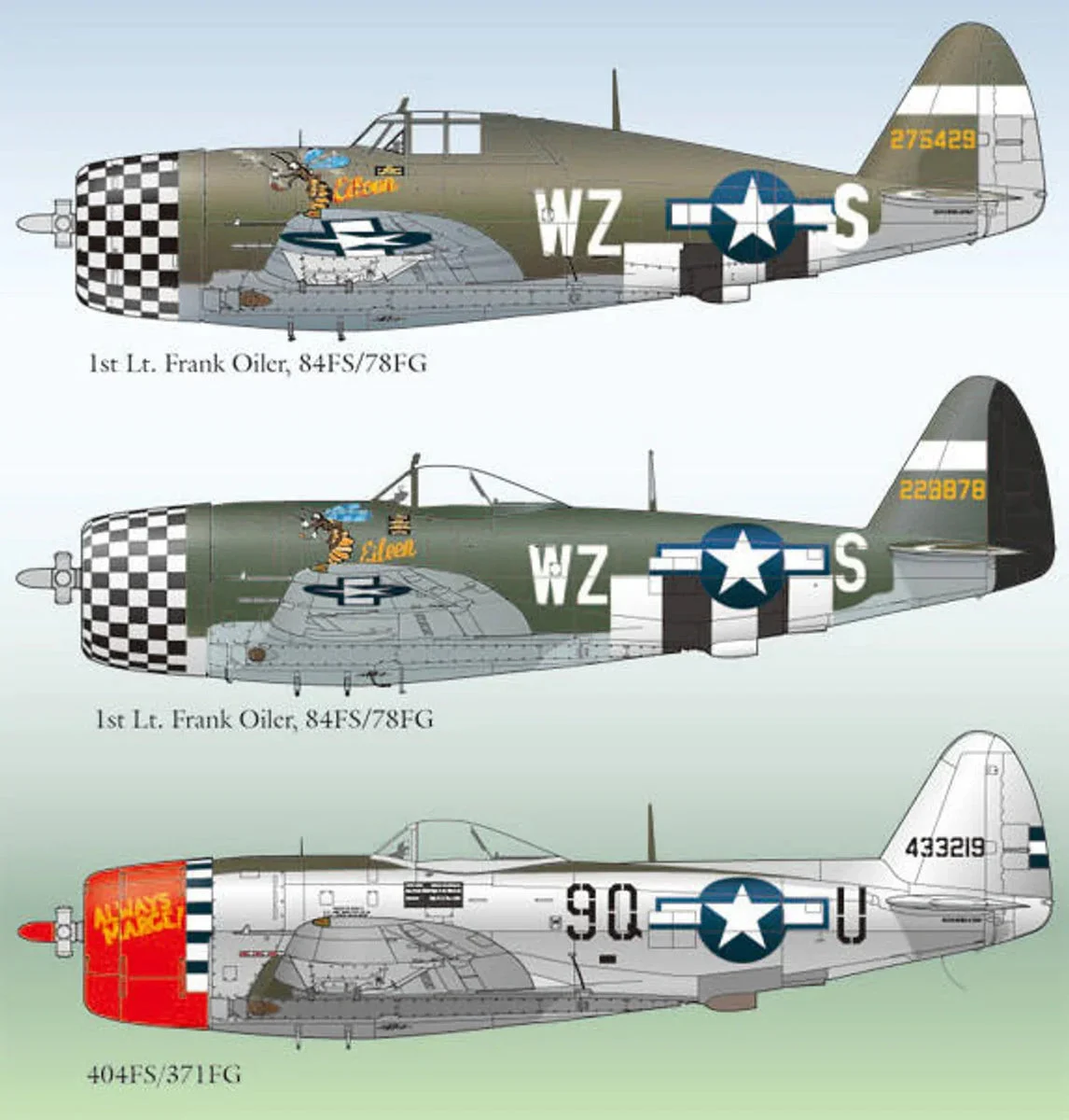 1/48 Lifelike Decals P-47 Thunderbolt P-7