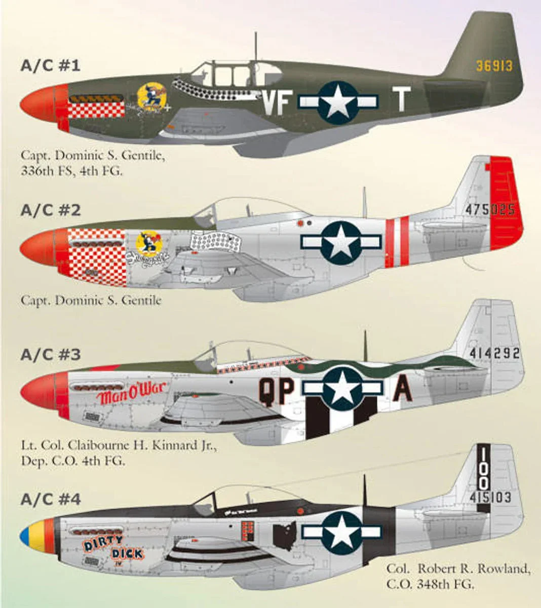 1/48 Lifelike Decals P-51 Mustang p-4
