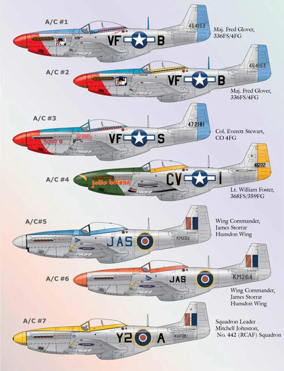 1/48 Lifelike Decals P-51 Mustang p-7