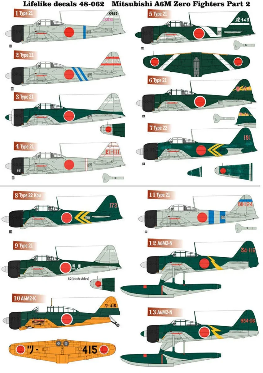 1/48 Lifelike Decals Zero p-2
