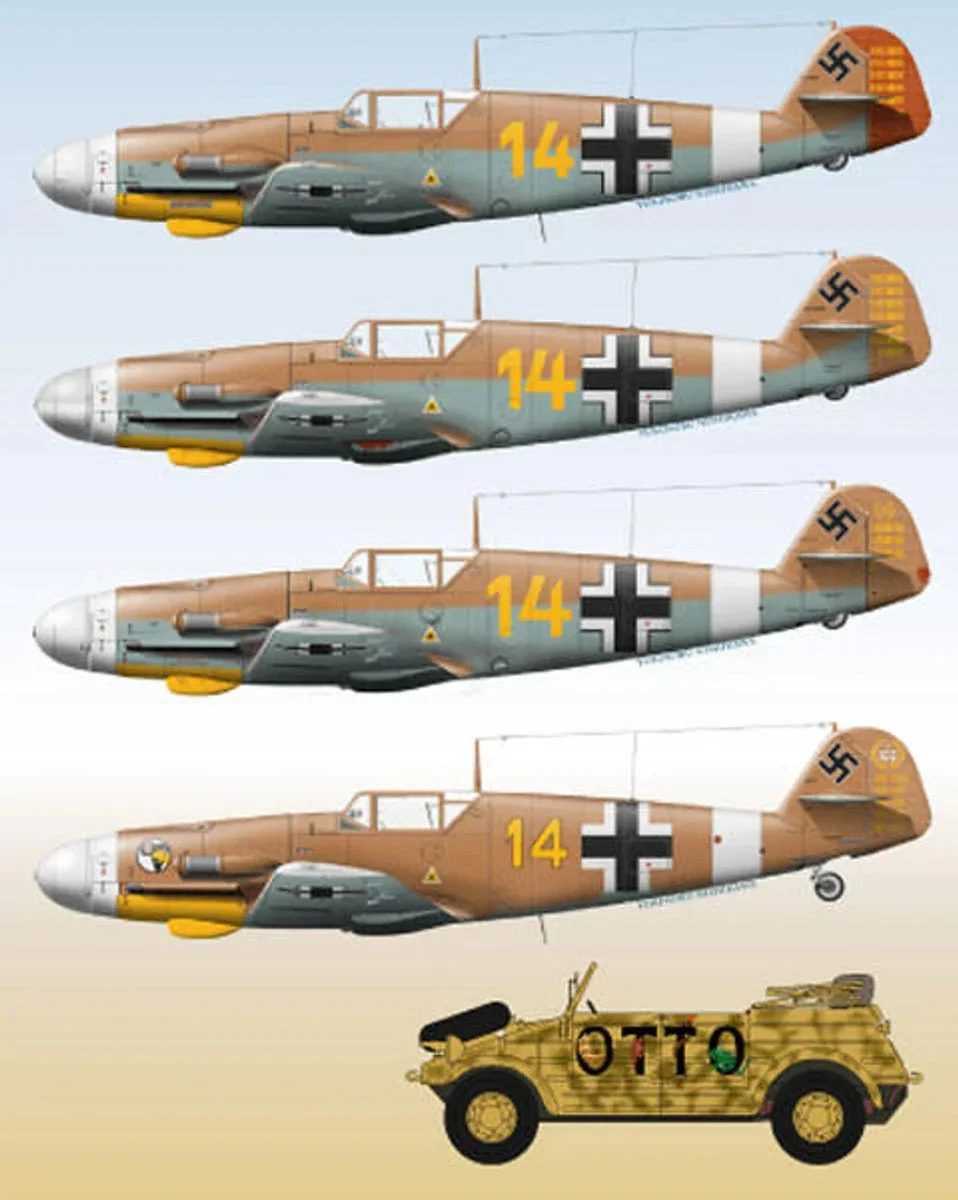 1/72 Lifelike Decals Me 109 p-2 Marseille