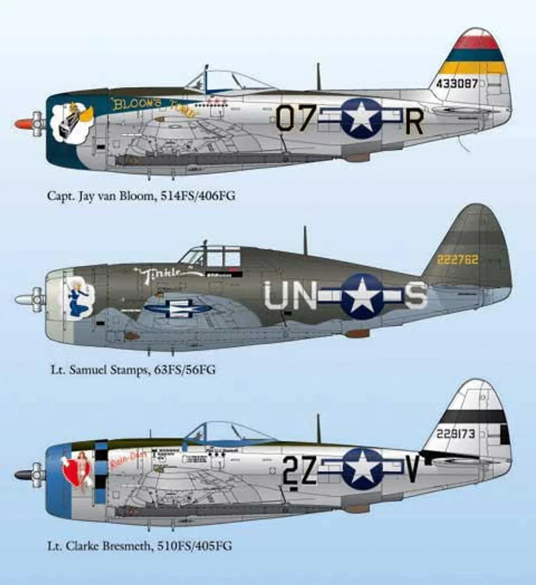 1/72 Lifelike Decals P-47 Thunderbolt p-6