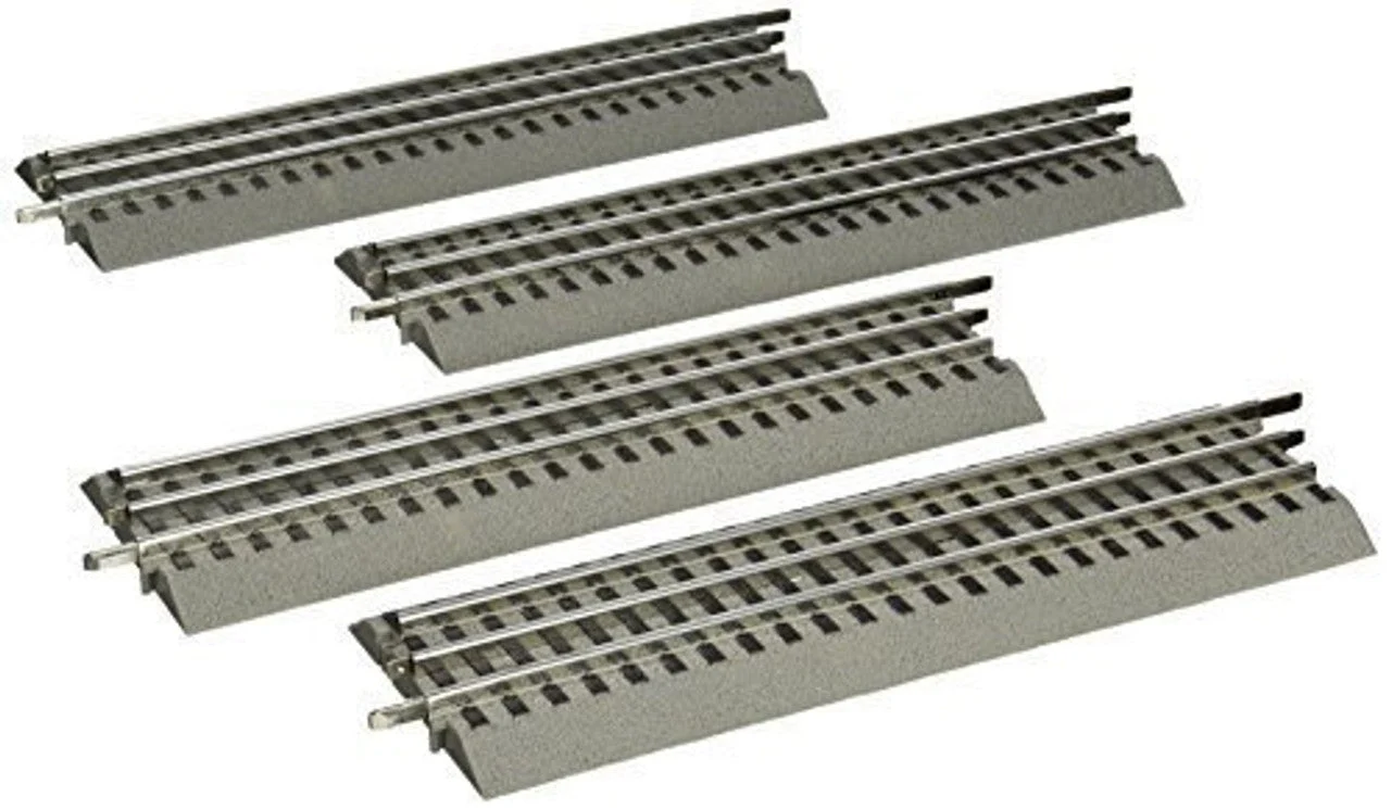 Lionel O Scale FasTrack 10" Straight Track (4) - 12032