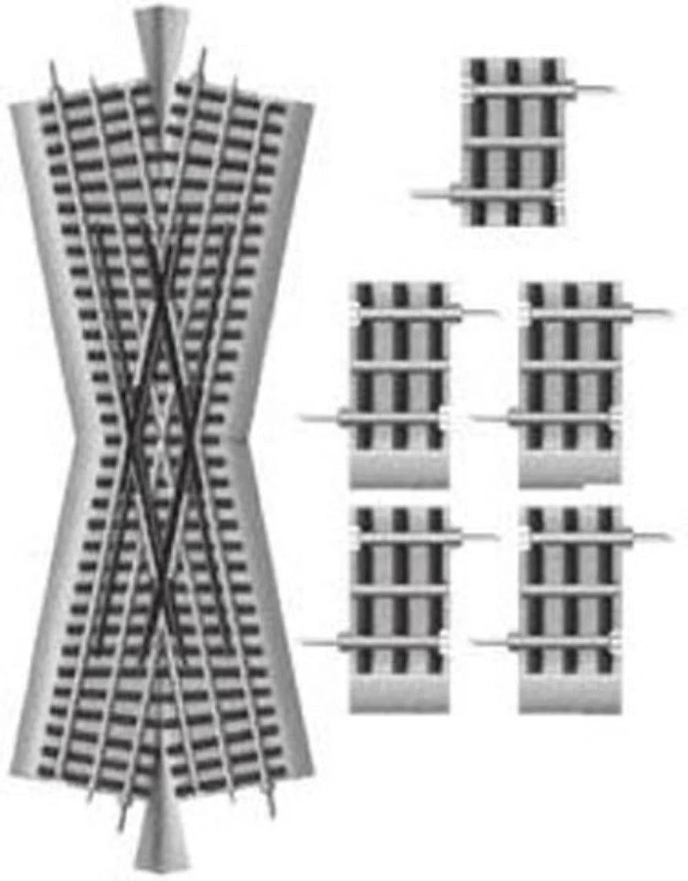 Lionel O Scale FasTrack 22 1/2-Degree Crossover - 12050