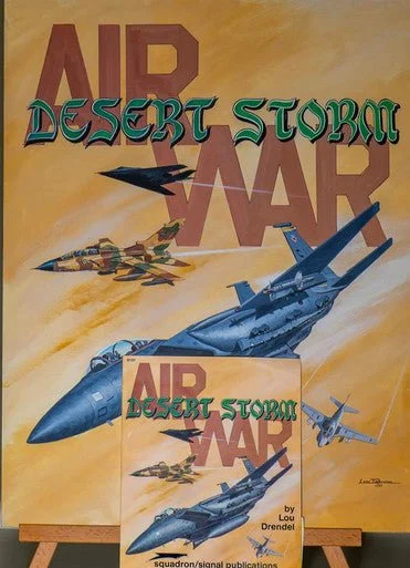 Lou Drendel Painting - Air War - Desert Storm in Action 1991