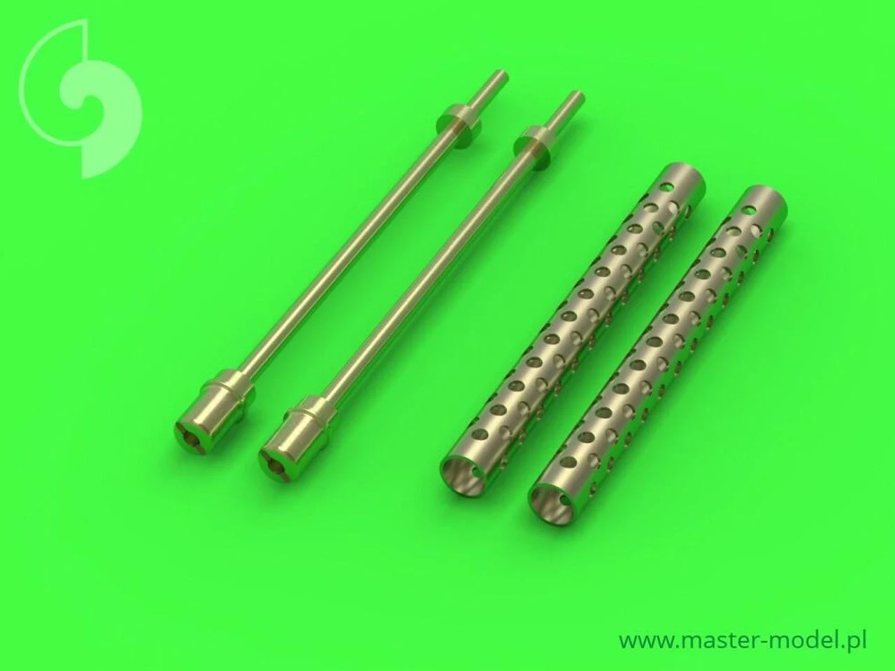 Master Model 1/35 Model Browning M1919 .30 cal machine gun barrels one piece muzzle (cylindrical shape) (2pcs)