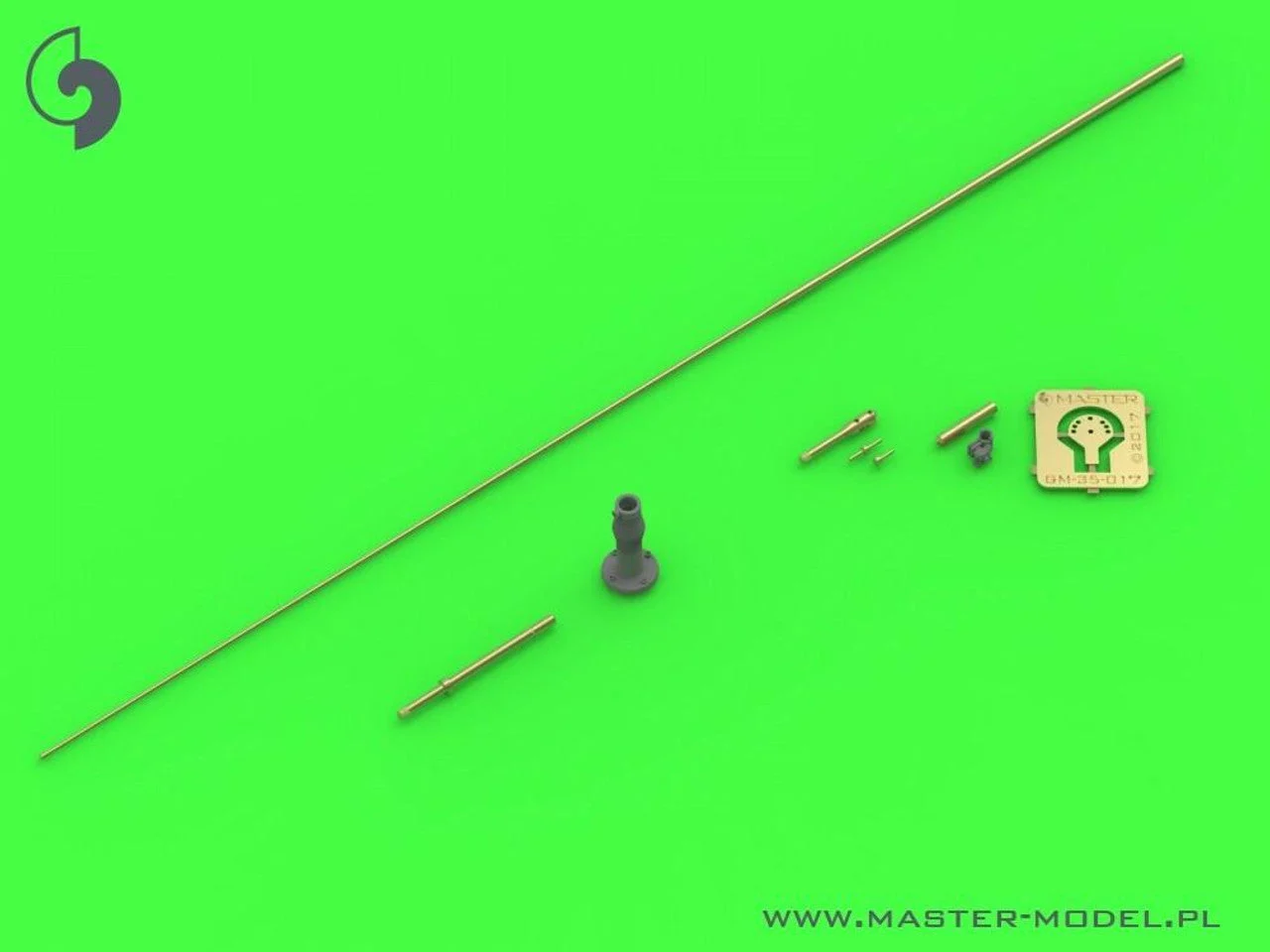 Master Model 1/35 Model Antenna AT-1011/U HF with Tilt Adapter RF-1980-AT-001 - used on KTO Rosomak and other vehicles (1pc)