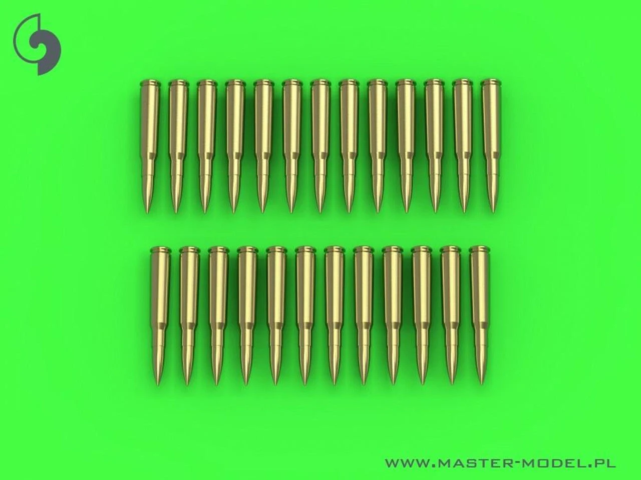 Master Model 1/35 Model Browning .50 caliber (12.7mm) - cartridges (25pcs)