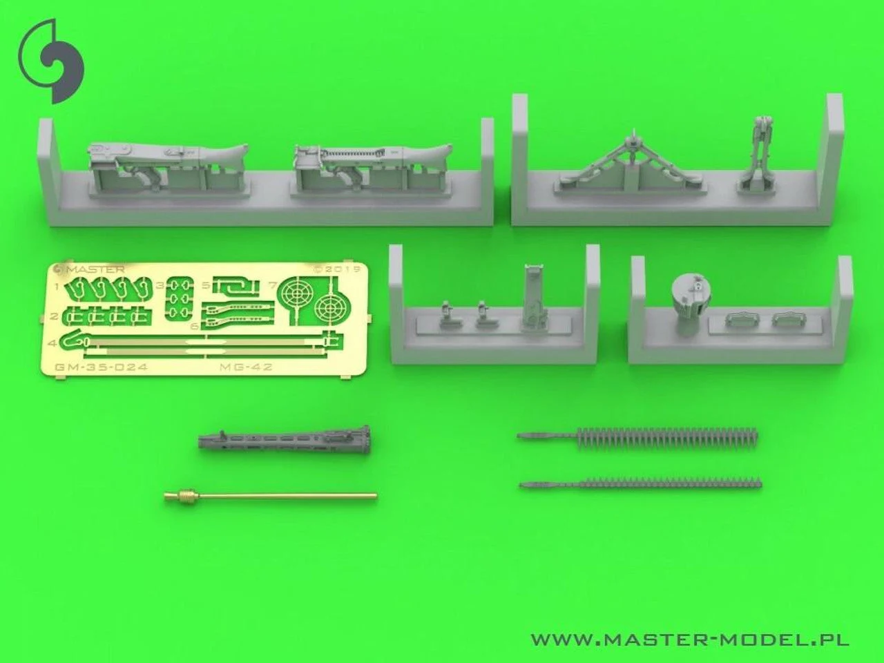 Master Model 1/35 Model MG-42 - German Machine Gun (7.92mm) - complete gun incl. brass resin and PE parts (1pc)