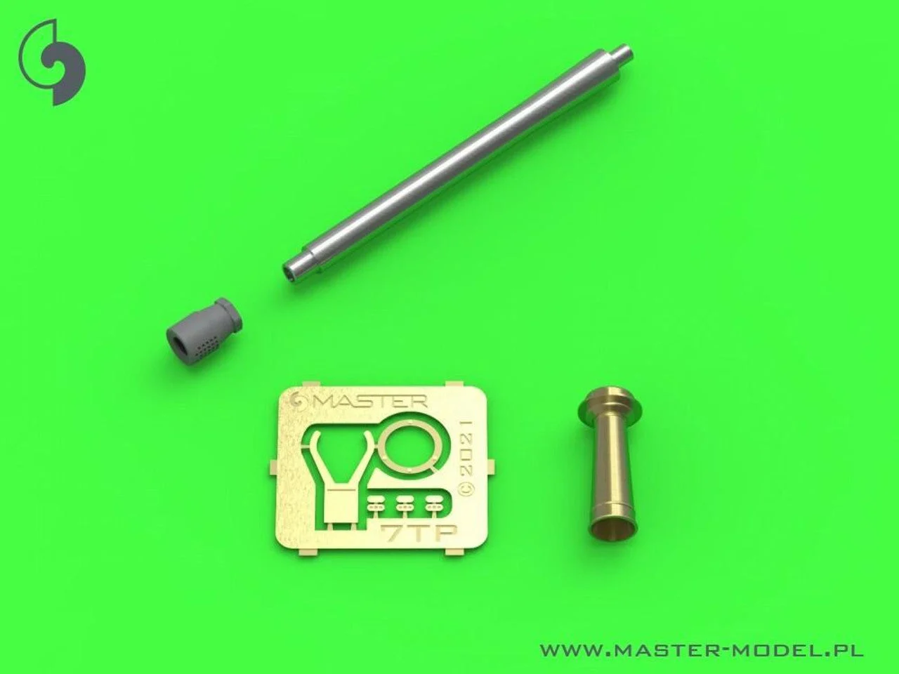 Master Model 1/35 Model Polish light tank 7TP - single turret - 37mm Bofors wz.36 gun barrel & signal horn (for IBG kit)