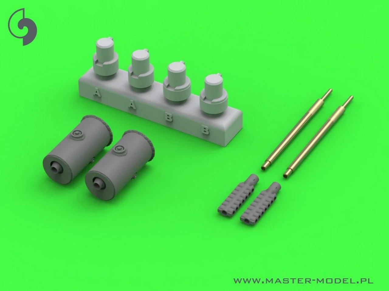 Master Model 1/35 Master Model Flakpanzer IV & V & 38(t) "Kugelblitz" - MK103 (30mm) cannon barrels with armoured sleeve (for Dragon, Takom, Border kit)