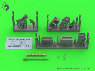 1/35 Master Model Browning M1919 A4 .30 cal (7,62mm) - with anti-aircraft M20 mount (used e.g. on M3 Stuart) or D7431 cradle (e.g. M3 Scout Car)