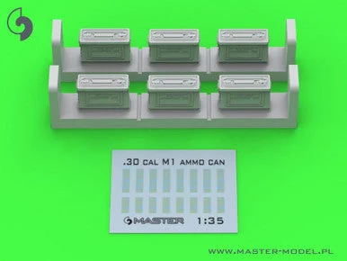 1/35 Master Model M1 ammunition cans for Browning M1919 (6 pcs) - CLOSED