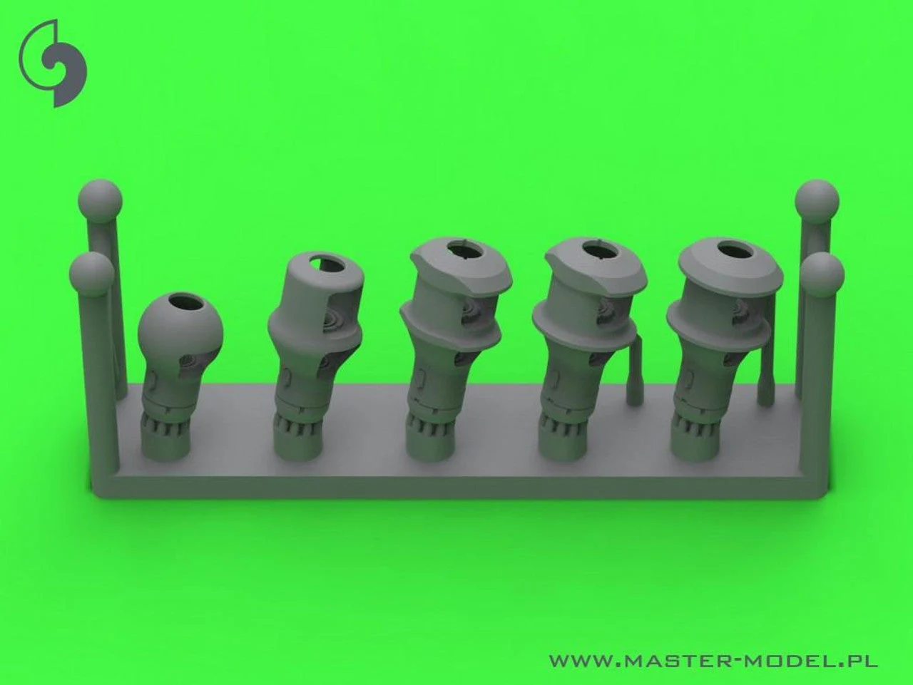 Master Model 1/72 Master Model Muzzle brakes for 7.5cm PaK/KwK/StuK 40 (5 types)