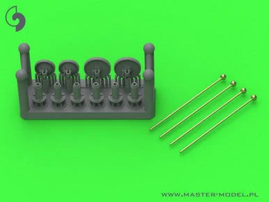 1/72 Master Model Width indicators for German vehicles (used on Sd.Kfz. 221, 222, 223, 231, 232, 233, 234, 247, 250,251, 263) - set of 4pcs