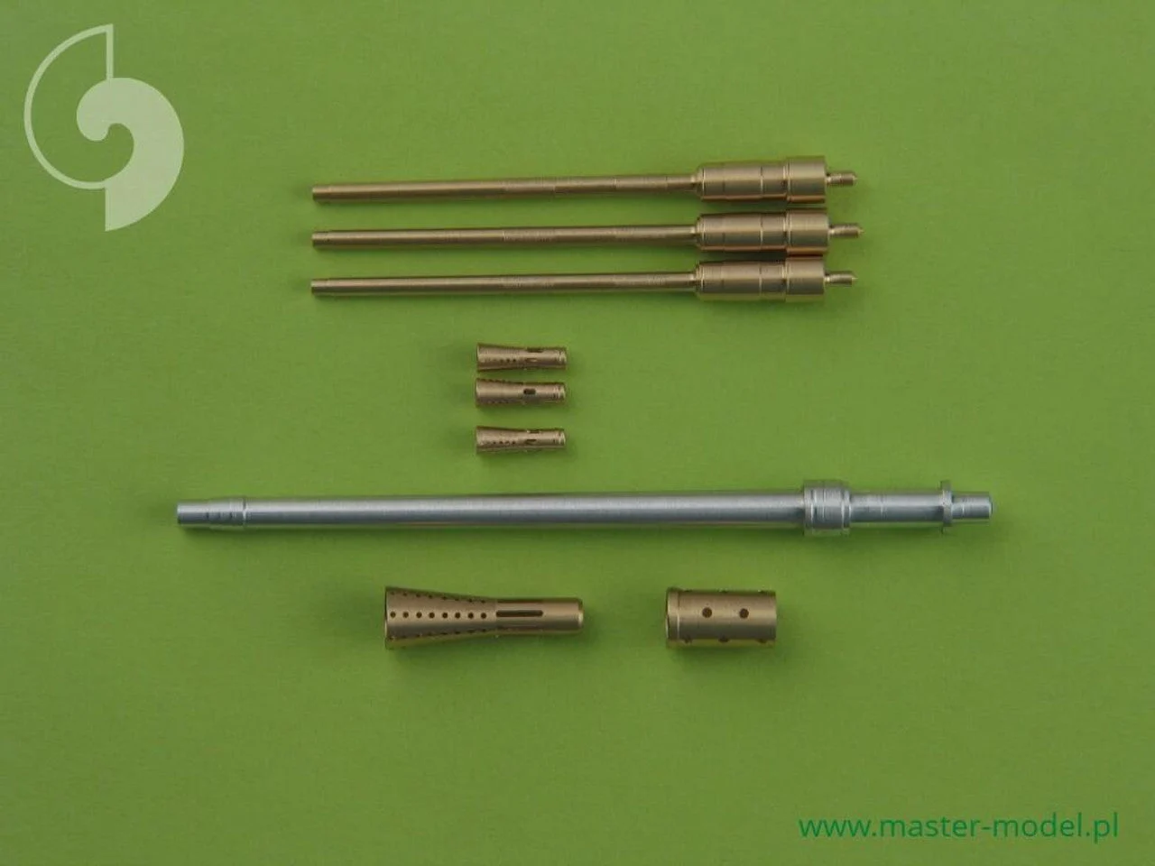 Master Model 1/35 Model Schnellboot Typ S-100 armament gun barrels - Flak M42 37cm (1pcs) and Flak 38 20mm (3pcs)