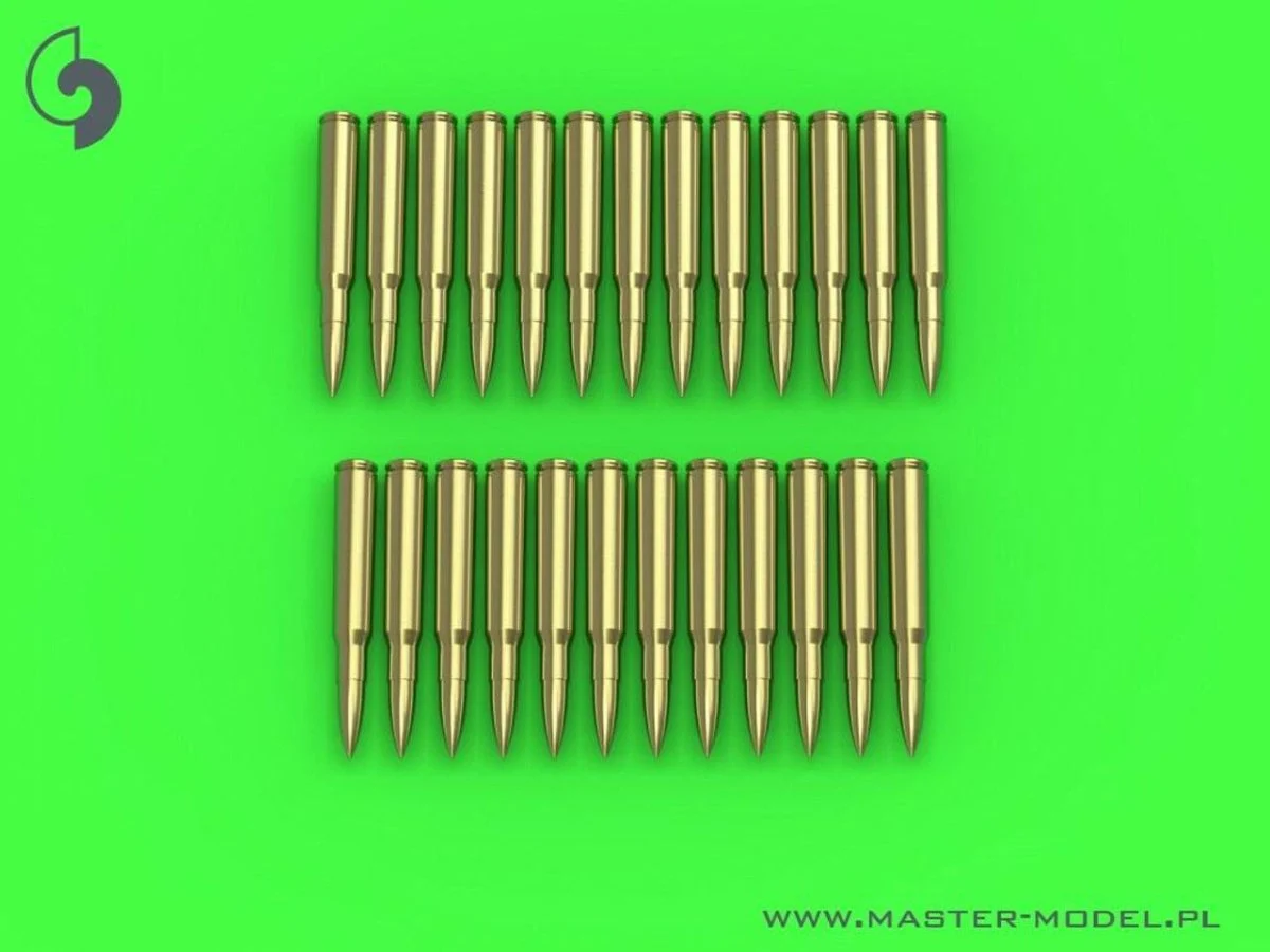 Master Model 1/16 Master Model M1919 Browning .30 caliber (7.62mm) - cartridges (25pcs)