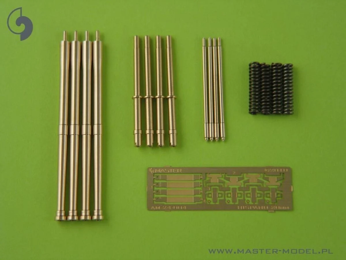 Master Model 1/24 Master Model Hispano Mk II 20mm cannon (4pcs) - fit perfectly to Mosquito from Airfix