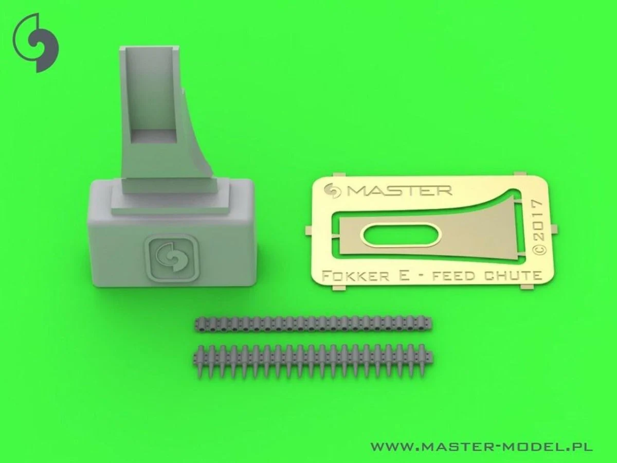 Master Model 1/32 Master Model Fokker E.II/E.III (Early) - ammunition feed chute with belt for LMG 08 Spandau (for Wingnut Wings kitset)