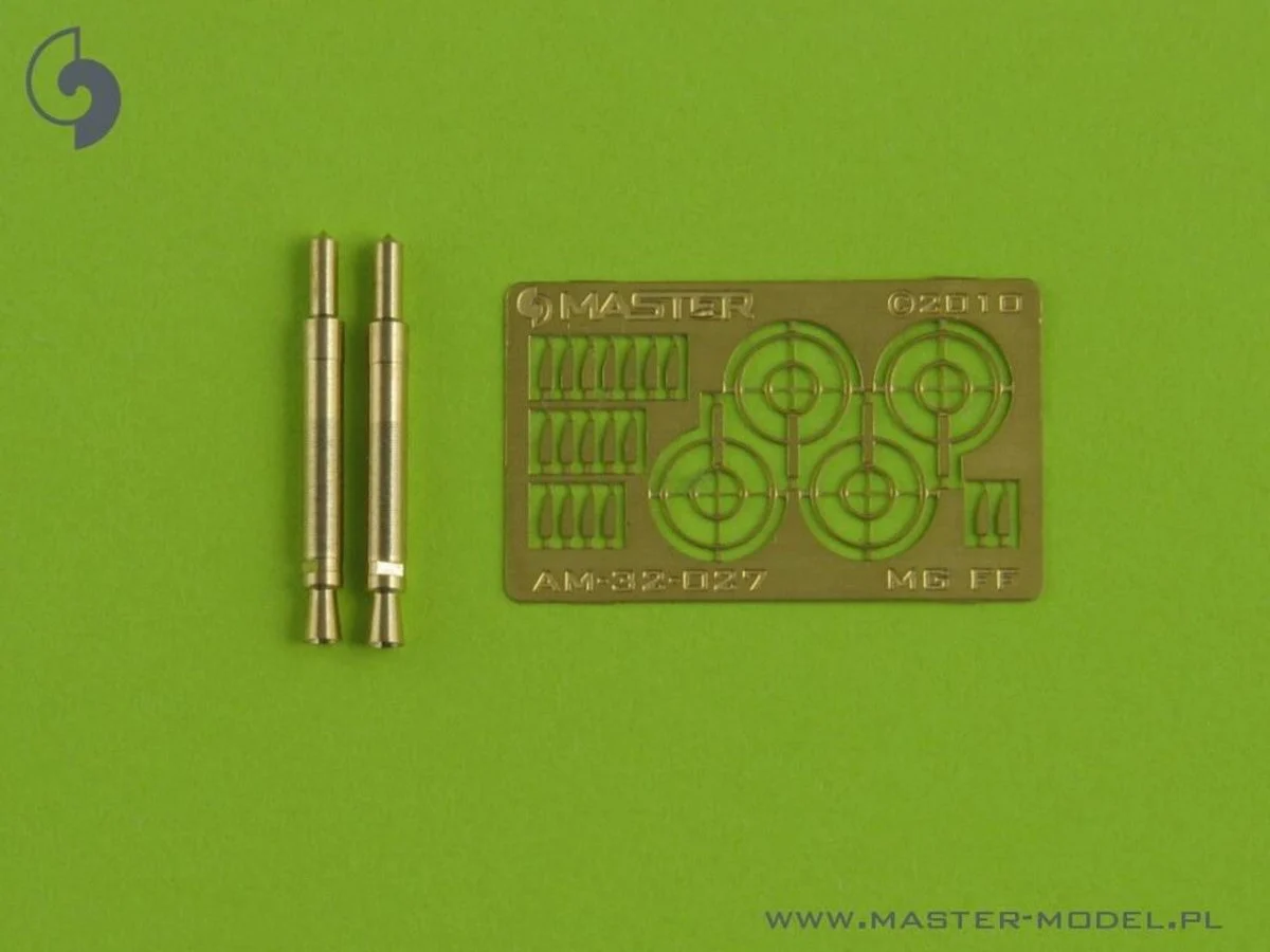 Master Model 1/32 Master Model German aircraft autocannon MG FF - turned barrels and etched sights (2pcs)