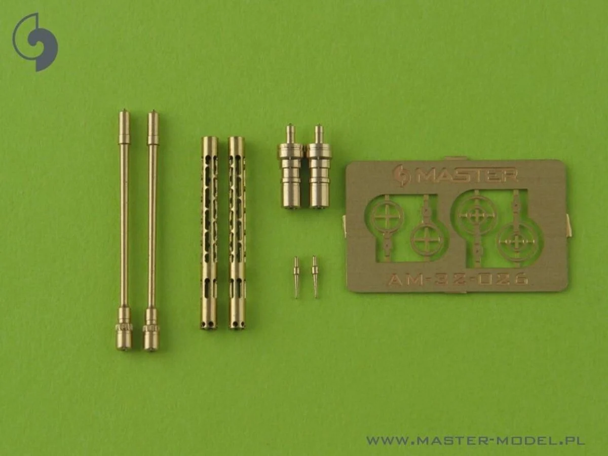 Master Model 1/32 Master Model German aircraft machine gun MG 81and MG 81Z - turned barrels and etched sights (2pcs)