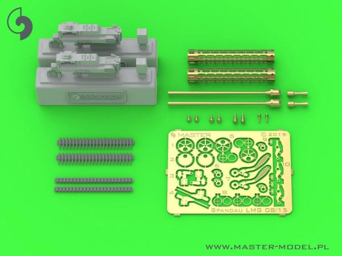 Master Model 1/32 Master Model German WW I machine gun Spandau LMG 08/15 (2 pcs) - complete guns incl. brass resin and PE parts