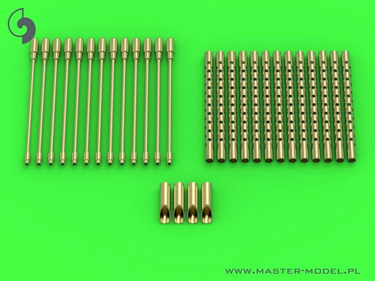 Master Model 1/48 Master Model Boeing B-17 Flying Fortress - machine gun set - Browning M2 aircraft .50 caliber barrels with flash hiders