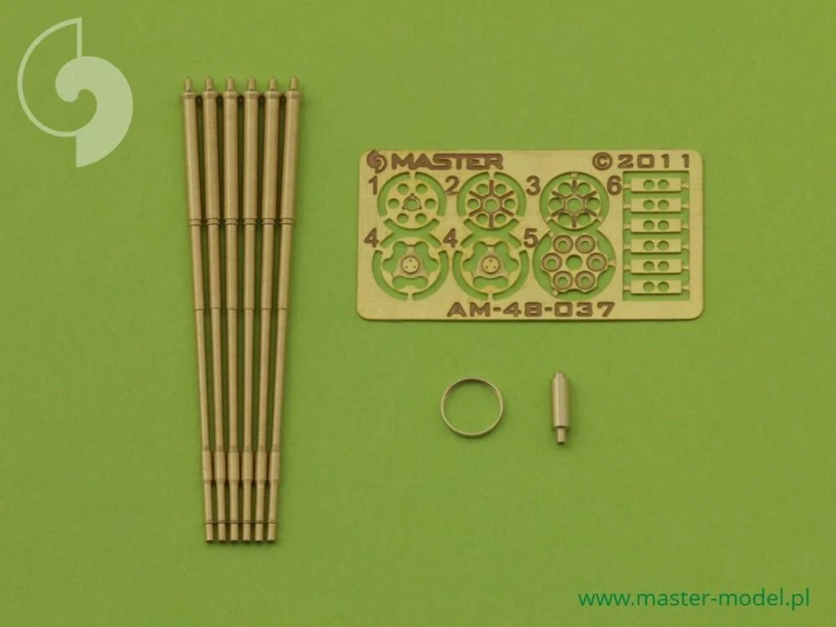 Master Model 1/48 Master Model M61 A1 Vulcan - Six-barrelled rotary 20mm cannon - turned barrels with etched barrel clamps