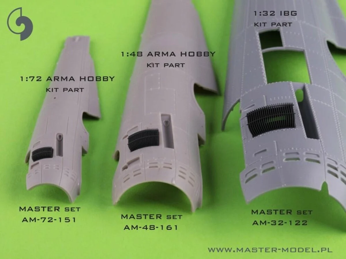 Master Model 1/48 Master Model PZL P11 Oil Cooler for Arma Hobby Kit
