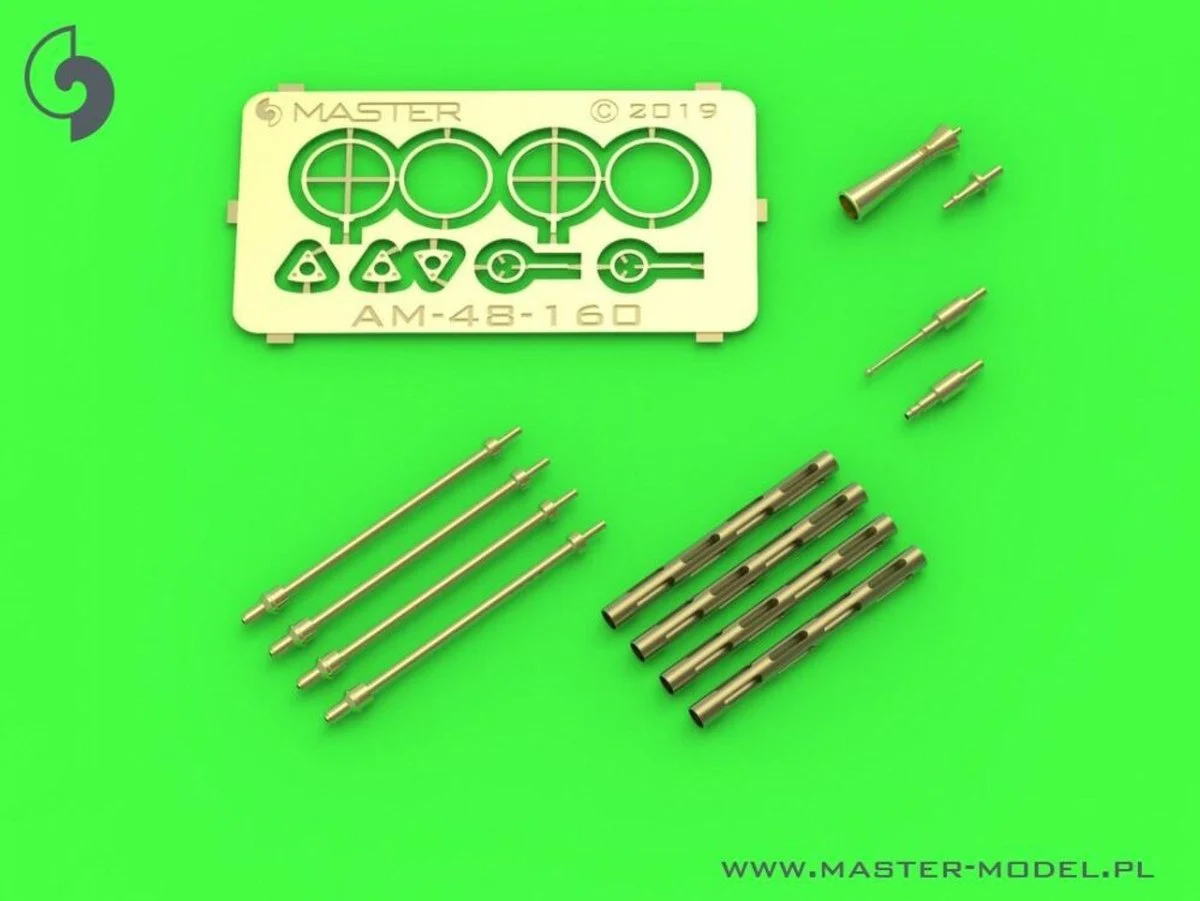 Master Model 1/48 Master Model PZL P11c - details set - wz. 33 machine gun barrels gunsight and Venturi Tube