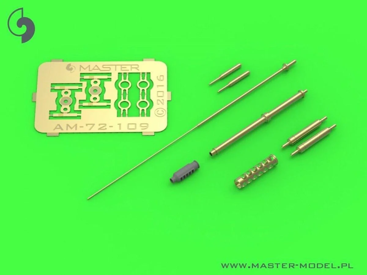 Master Model 1/72 Master Model AH-64 Apache - M230 Chain Gun barrel (30mm) Pitot tubes and tail antenna (resin PE and turned parts)