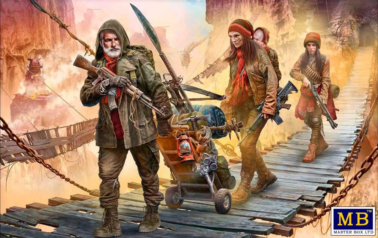 Master Box LTD 1/24 Box Post-Apocalyptic The last Bridge