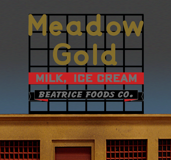Miller Engineering Meadow Gold Sign (Lg)