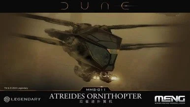 Meng Dune Atreides Ornithopter Model Kit Plastic Model Kit