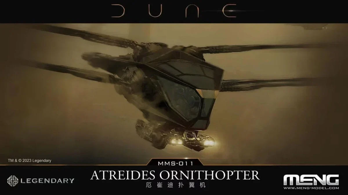 Meng Dune Atreides Ornithopter Model Kit Plastic Model Kit - Meng Models