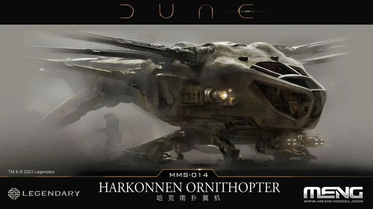 Meng Dune Harkonnen Ornithopter Plastic Model Kit - Meng Models