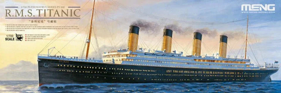 1/700 Meng RMS Titanic Ocean Liner with Lights (Snap Kit) - Meng Models