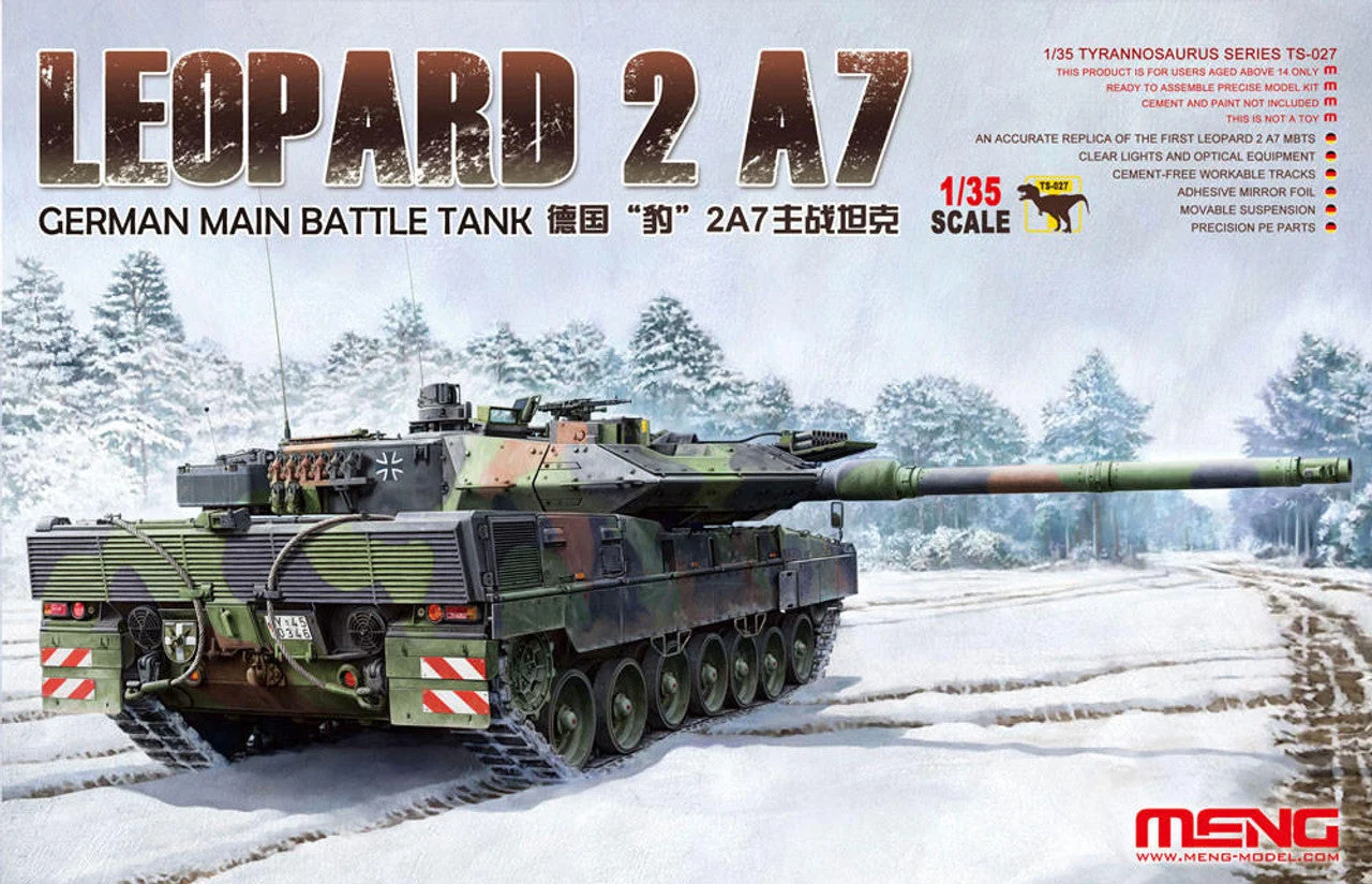 Meng 1/35 Meng Leopard 2 A7 German Main Battle Tank