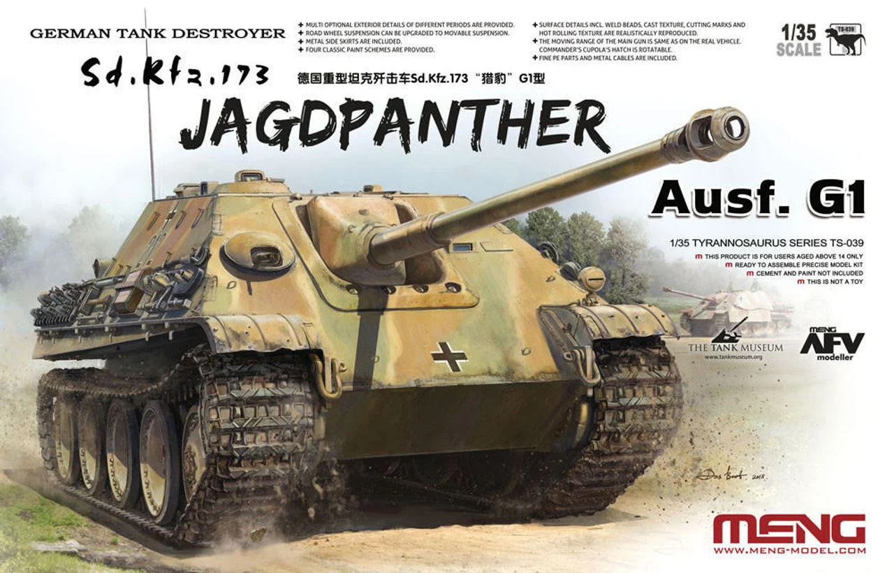 Meng 1/35 Meng SdKfz 173 Jagdpanther Ausf G1 German Tank Destroyer