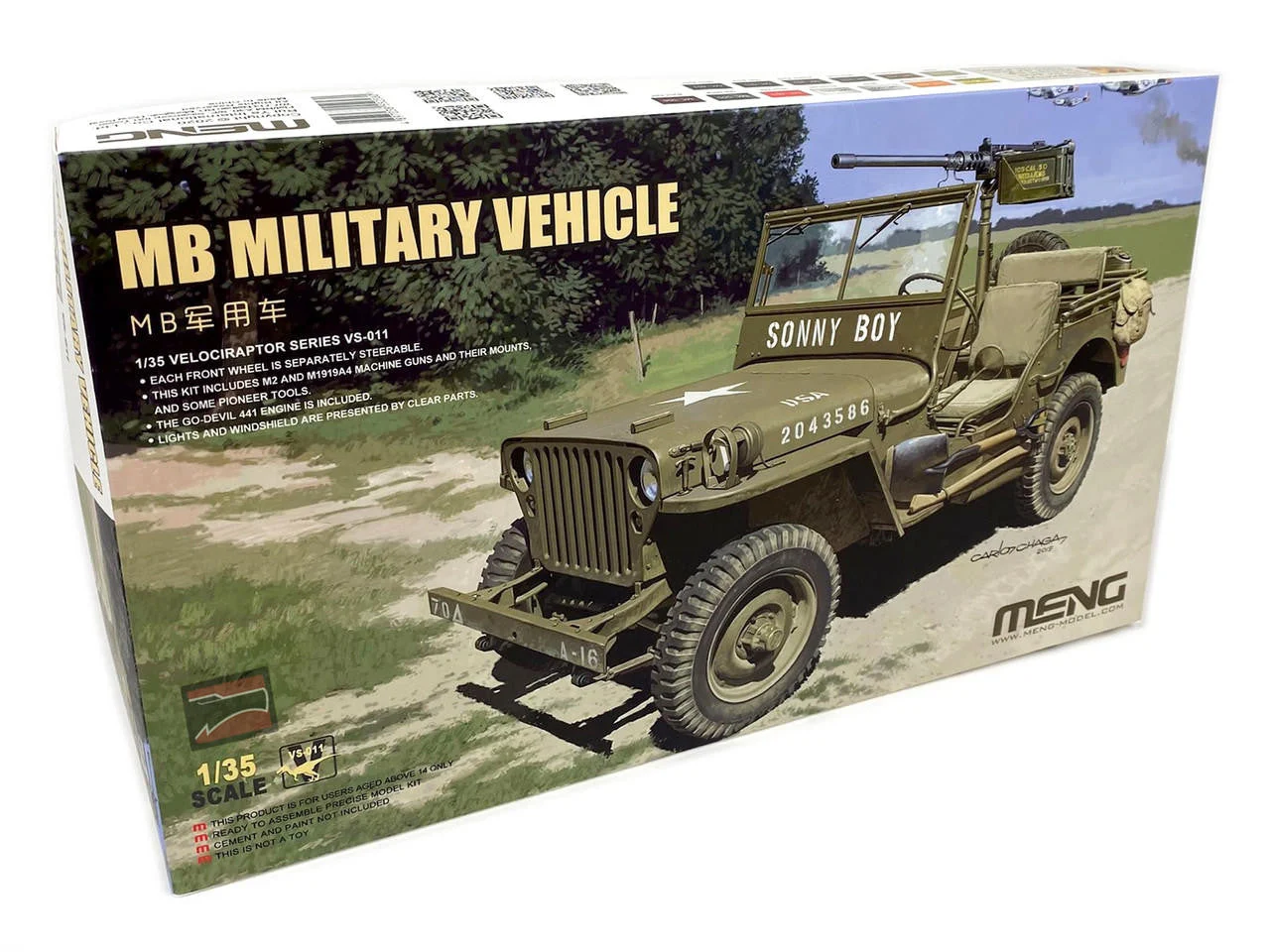 Meng 1/35 Meng MB Military Vehicle Jeep Plastic Model Kit