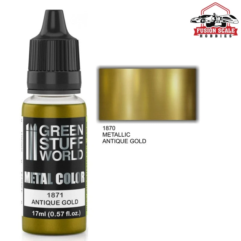 Green Stuff World Antique Gold Metallic Paint GSW1871
