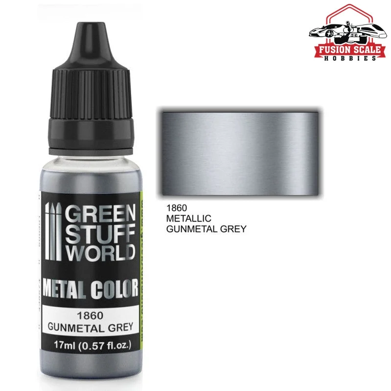 Green Stuff World Gunmetal Grey Metallic Paint GSW1860