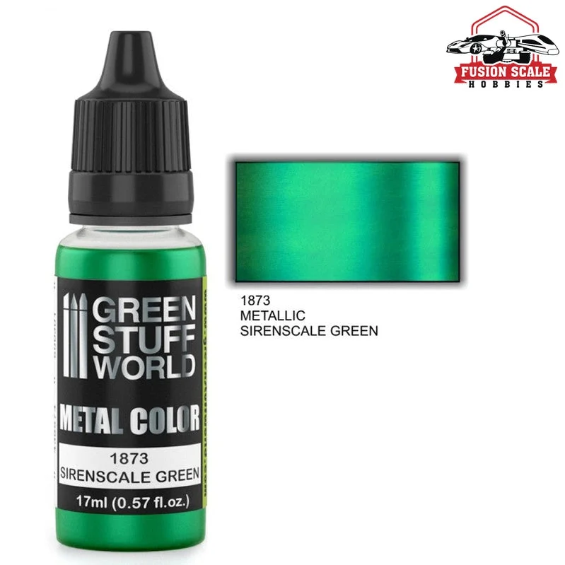 Green Stuff World Sirenscale Green Metallic Paint GSW1873