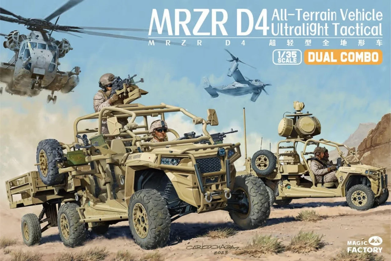 Magic Factory 1/35 Magic Factory MRZR D4 All-Terrain Vehicle Ultralight Tactical Plastic Model Kit